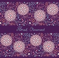 Seamless floral ornament