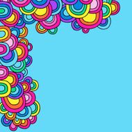 Groovy Psychedelic Abstract Vector Illustration
