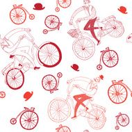 Happy cyclist pattern N2