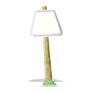 cartoon road sign N7