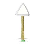 cartoon road sign N8