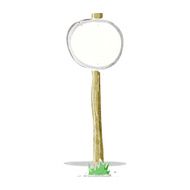 cartoon road sign N9