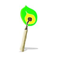 cartoon burning match N18