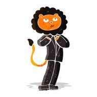 cartoon lion businessman N2