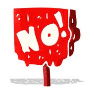cartoon no sign N4
