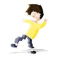 cartoon terrified man N107