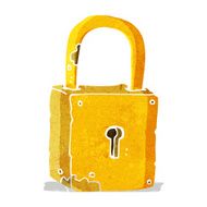 cartoon rusty lock N3