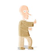 cartoon mean looking man N3
