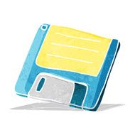 cartoon old computer disk N4