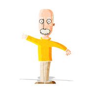 cartoon angry old man N52