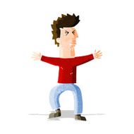 cartoon stressed out man N10