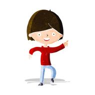 Cartoon Man Pointing N75
