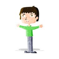 cartoon nervous man N56