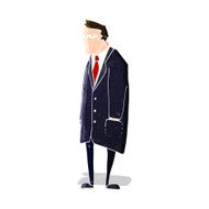 cartoon bad tempered man N3