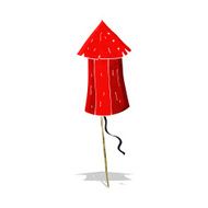 cartoon old wooden firework N3