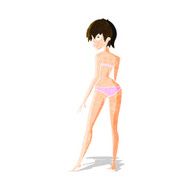 cartoon woman in bikini N16