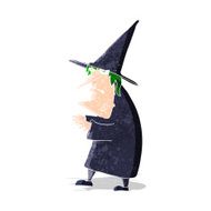 cartoon ugly old witch N3