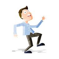 Cartoon Man Panicking N24