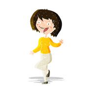 cartoon laughing woman N3