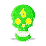 cartoon mystic skull N7