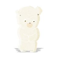 cute cartoon polar bear N12