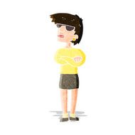 cartoon annoyed woman N62