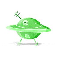Cartoon Flying Saucer N3