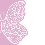 Pretty Cute Hand Drawn Butterfly Background N2