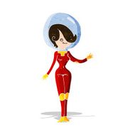 cartoon space woman N9