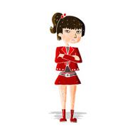 cartoon cool girl N8