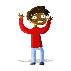 cartoon happy man N91