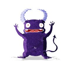 cartoon little devil N69