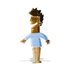 cartoon happy man N92