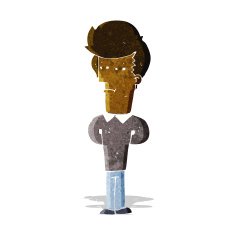 cartoon jaded man N4