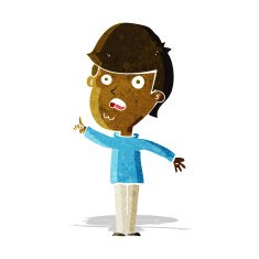 Cartoon Man Asking Question N44