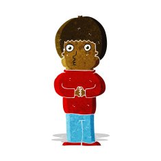 cartoon shy boy N5