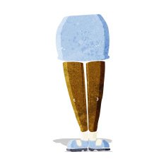 cartoon female legs N4