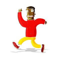cartoon terrified man N78