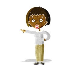 cartoon shocked woman N24
