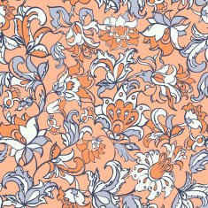 ethnic flowers seamless vector