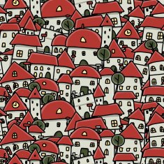 City sketch seamless pattern for your design N7