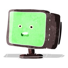 Cartoon Computer Screen N13