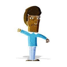 cartoon angry man N32