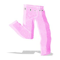cartoon pair of pink pants N3