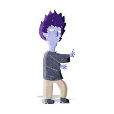 cartoon vampire man N22
