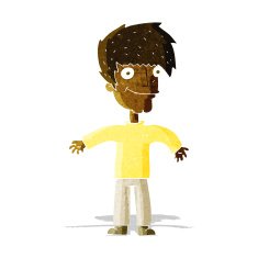 cartoon happy man N99