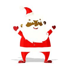 jolly santa cartoon N4