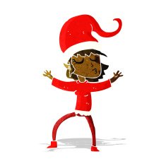 santa's helper cartoon N9
