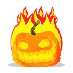 cartoon spooky pumpkin N6