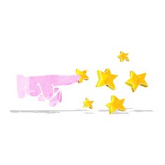 cartoon pointing hand N23